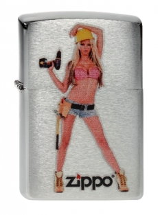 Zippo Construction Girl
